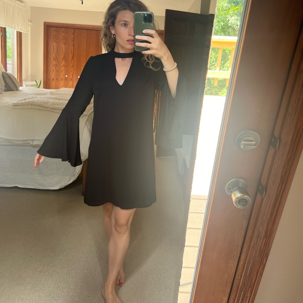Black cutout dress